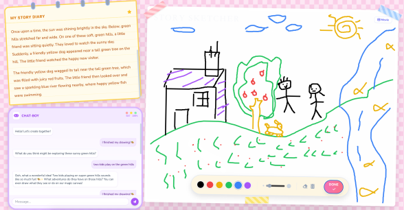 A Multi-Agent AI System for Child-led Co-creative Narrative