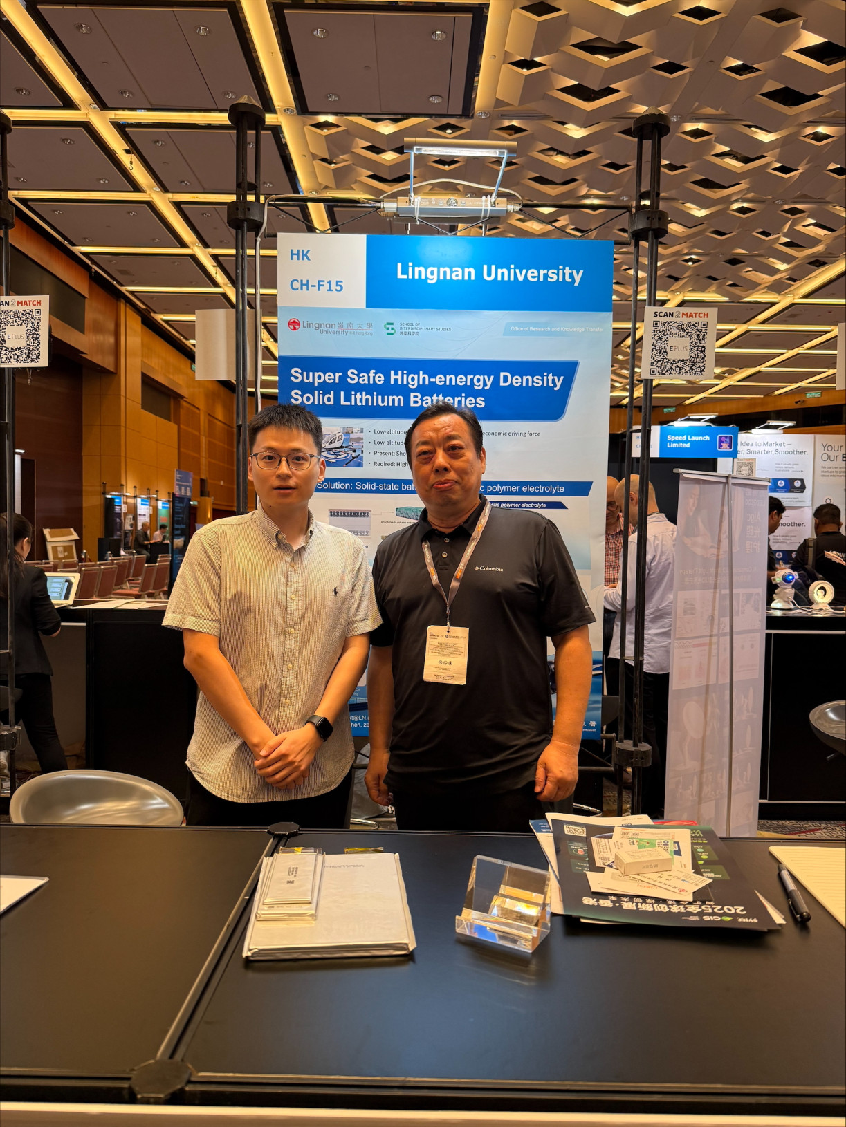 Project: Super Safe and High-energy Solid Lithium Battery, Prof. Chen Ze (Left)
