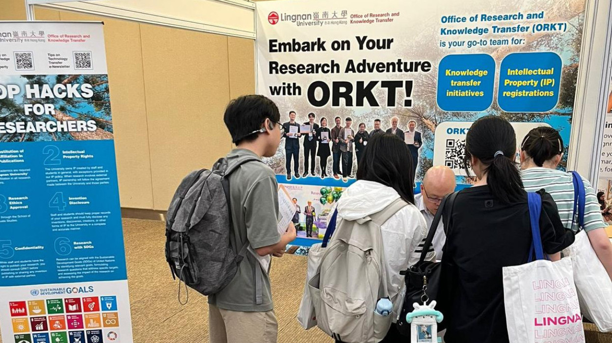 Students engaged with ORKT’s booth to gain insights on intellectual property protection