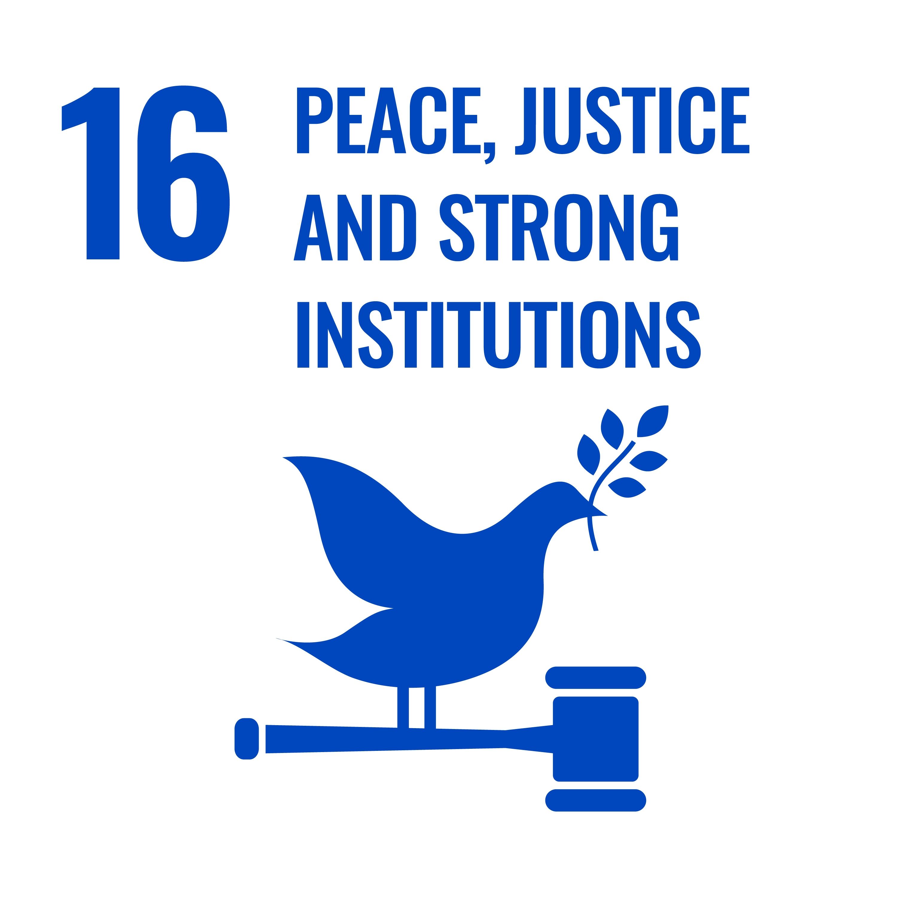 SDG 16 - Peace, justice and strong institutions