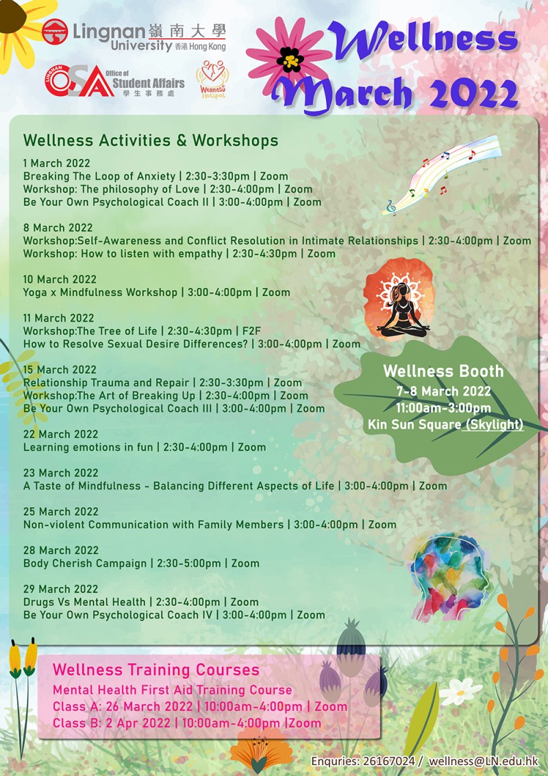 Wellness March poster