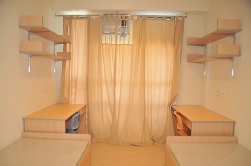 Photo of double room in the WHC and WJY Hall