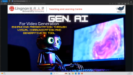 Enhancing presentation through visual communication - Video generation