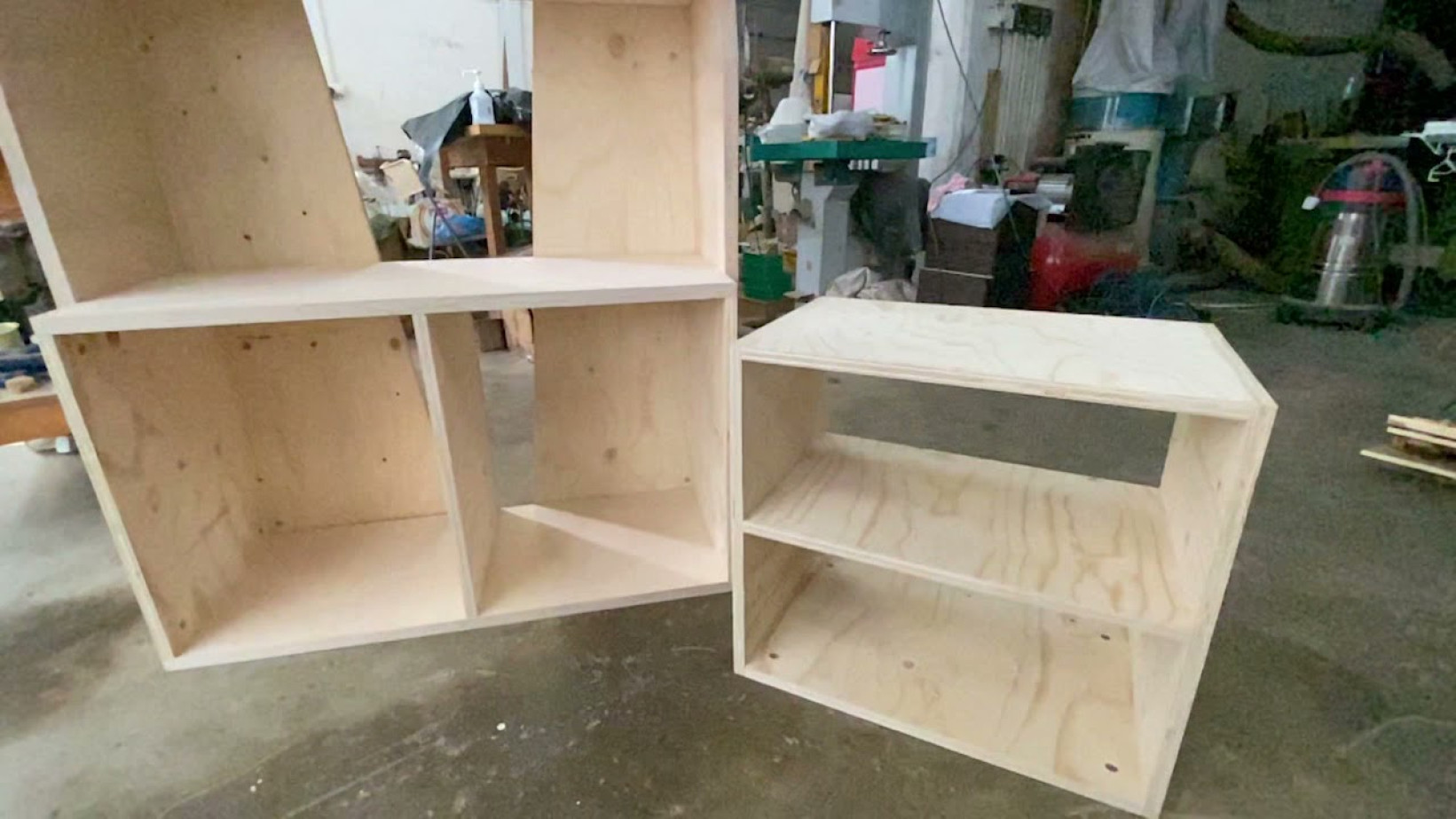 A video documenting the step-by-step conversion of furniture into a coffin.