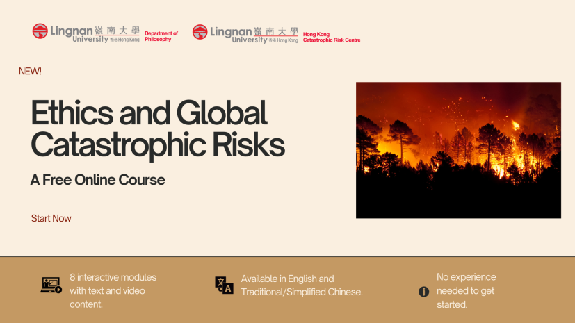 Ethics and Global Catastrophic Risks - A New free online course designed for all!