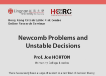 “Newcomb Problems and Unstable Decisions ” by Prof. Joe Horton