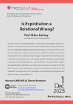 "Is Exploitation a Relational Wrong?" by Prof. Brian Berkey