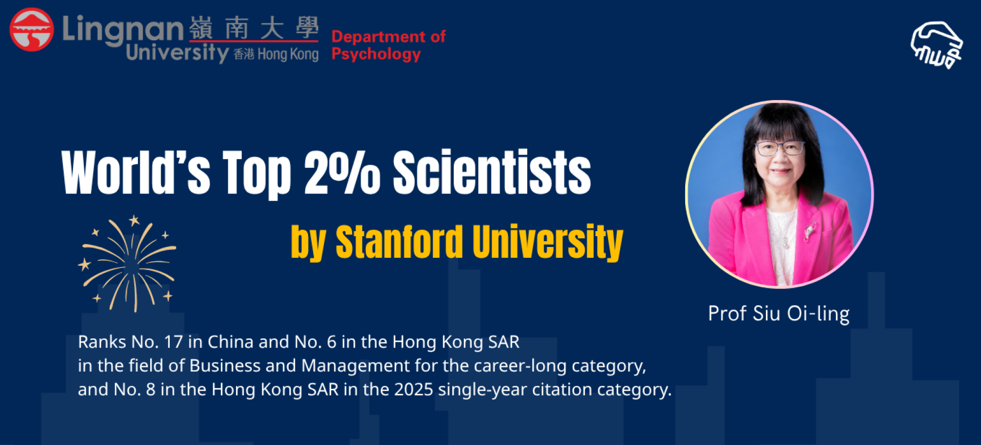 World’s Top 2% Scientists_Prof SIU