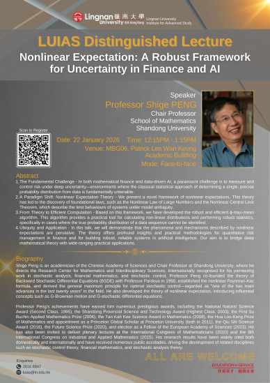 Nonlinear Expectation: A Robust Framework for Uncertainty in Finance and AI