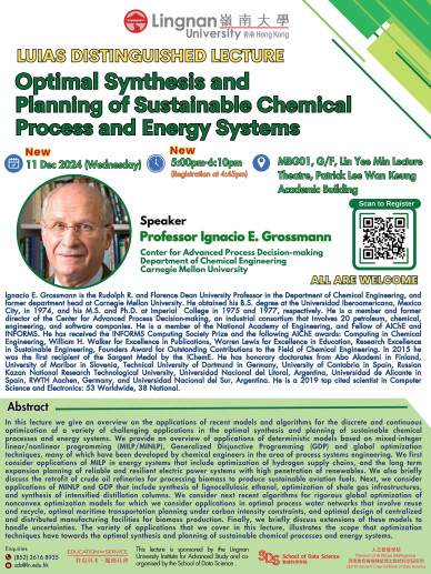 Optimal Synthesis and Planning of Sustainable Chemical Process and Energy Systems