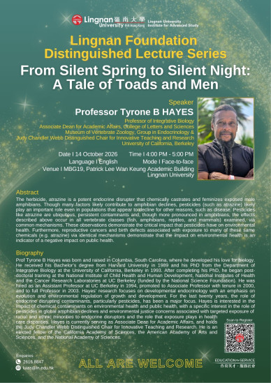 From Silent Spring to Silent Night: A Tale of Toads and Men