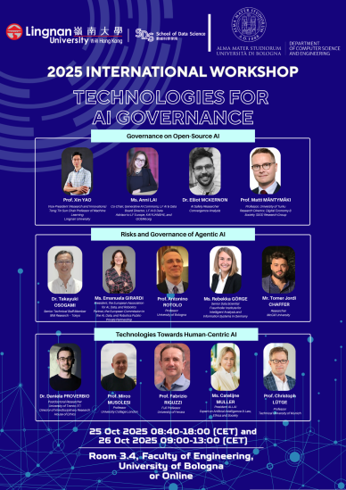 2025 International Workshop on Technologies for AI Governance (TAIG)