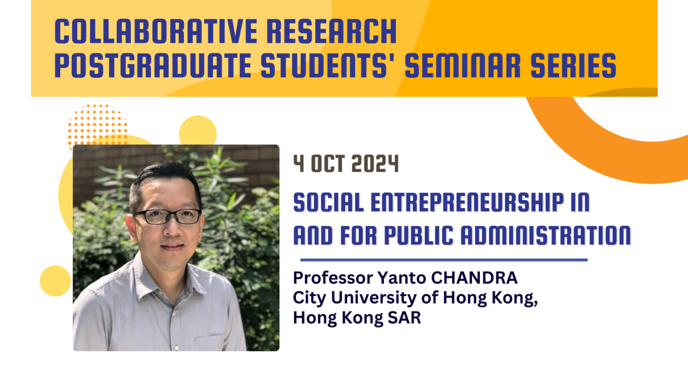 Prof Yanto Chandra Kicks Off the “Collaborative Research Postgraduate Students' Seminar Series”