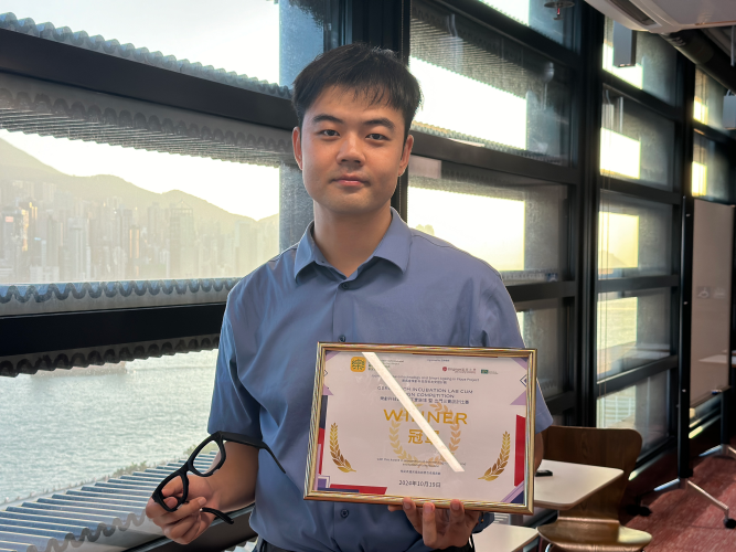 Mr Tian Haobo, the graduate from Master of Social Sciences in Health and Social Services Management