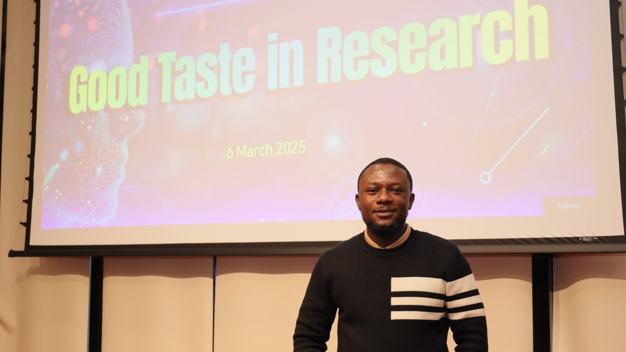 Mr Sanford Mensah, a PhD student, appreciated Prof. Yao's insights on viewing research as a lifestyle and the importance of enjoying the process. He highlighted that loving one's work helps sustain motivation during the lonely journey of PhD studies.