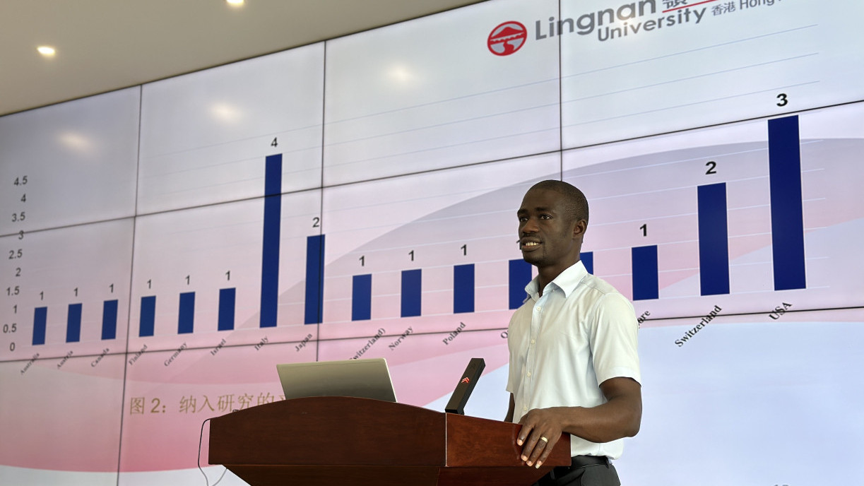 Dr Edward Ameyaw and Dr Chloe Siu from the School of Graduate Studies, Lingnan University, visited Shandong Women's University from 5 to 7 July, 2025. 