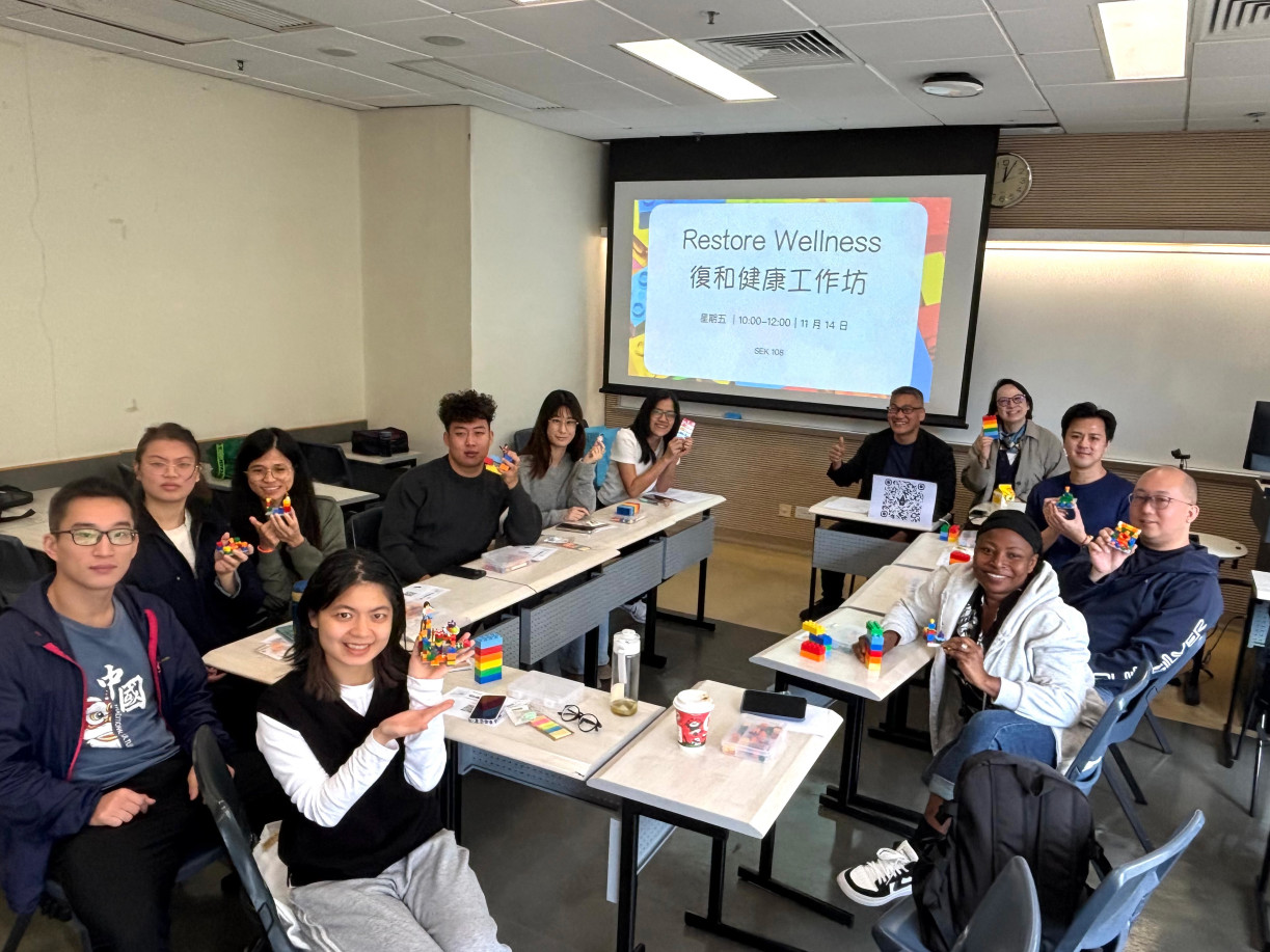 The Wellness Week concludes with the “Restore Wholeness Lego Workshop”, which showcases how playful activities can aid in self-exploration and emotional regulation.