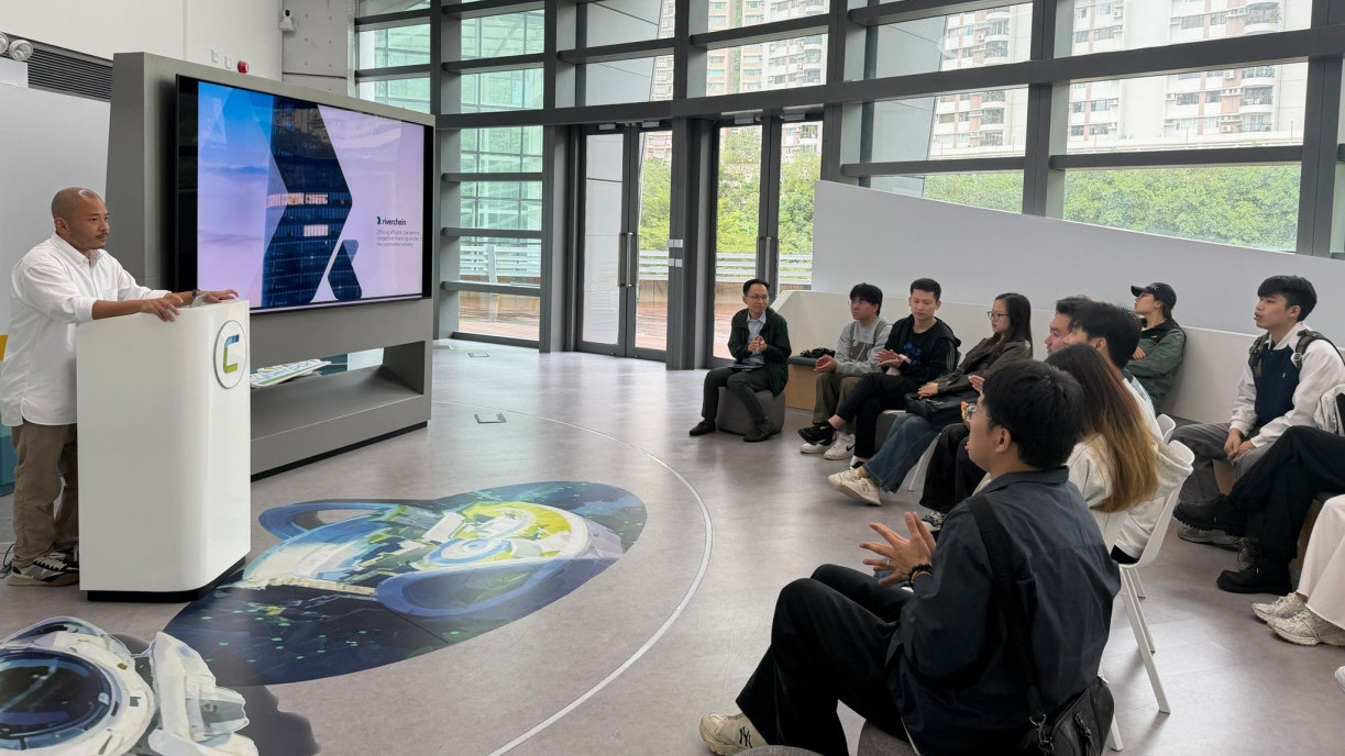 Eddie Lin, Director of Product Technology at Riverchain International Limited, shared his entrepreneurial journey in fintech, highlighting working capital solutions tailored for the construction industry.