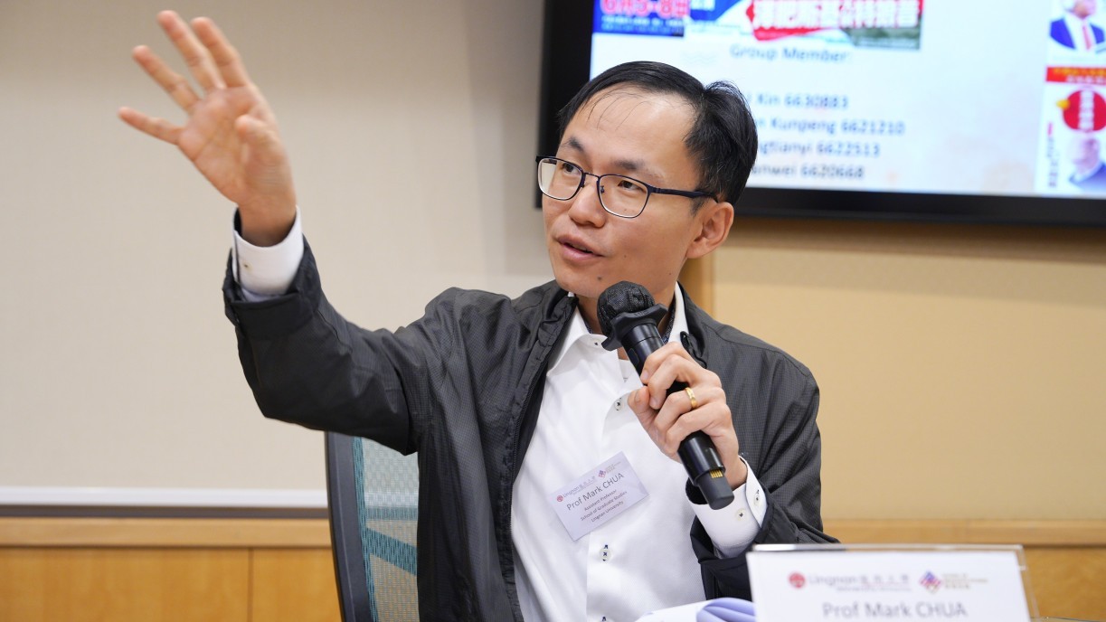 Prof Mark Chua, School of Graduate Studies, Lingnan University, serving as session moderator and facilitating engaging discussions.