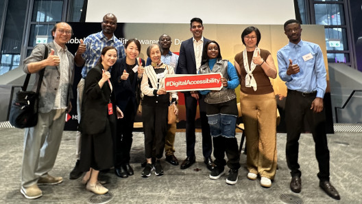 Students and teachers from the health-related taught postgraduate programmes offered by the School of Graduate Studies at Lingnan University, together with Lingnan University’s gerontech ambassadors, participate in the “Global Accessibility Awareness Day 2026” event to learn about accessibility promotion initiatives, gain insights into how enterprises advance digital inclusion, and foster an equitable culture of diversity and inclusion.