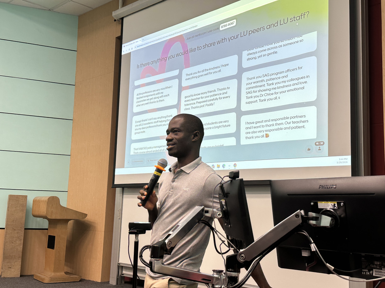 Prof Edward Kwabena Ameyaw, Research Assistant Professor from the School of Graduate Studies at Lingnan University, shares his observations of students and his reflections during the gathering.