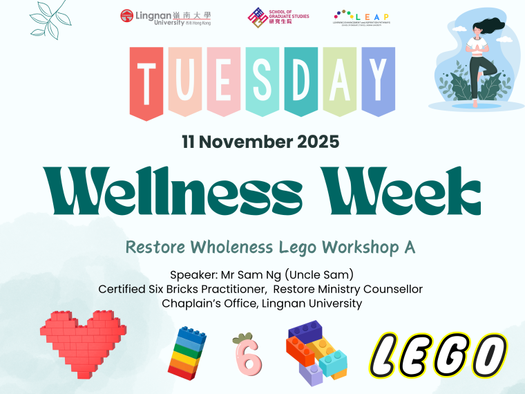 Wellness Week - Restore Wholeness Lego Workshop A