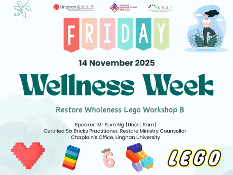 Wellness Week - Restore Wholeness Lego Workshop B