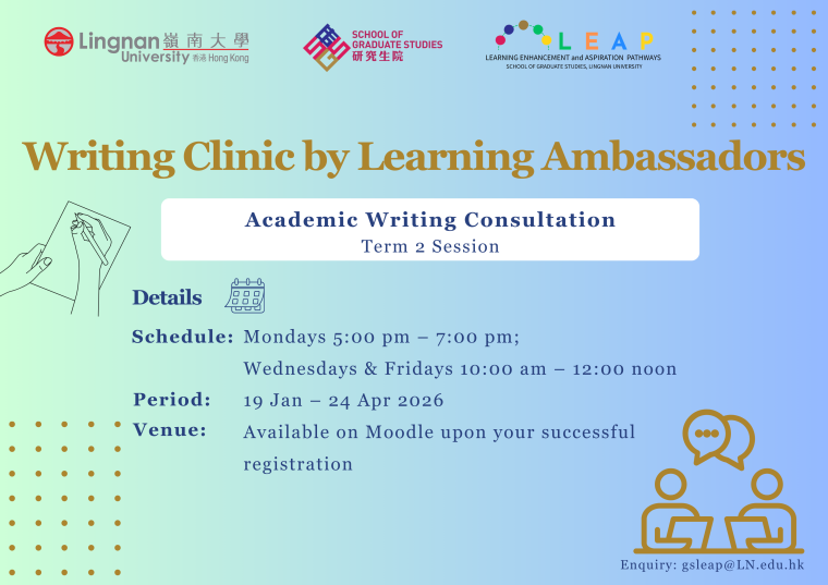 Writing Clinic by Learning Ambassadors