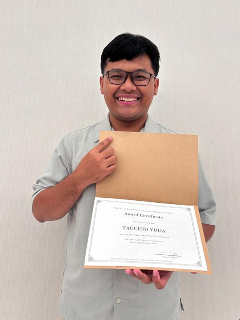 Best Paper award for PhD students at the 20th East Asian Policy Research Network