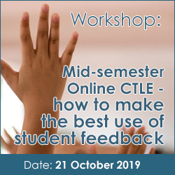 Mid-semester Online CTLE – how to make the best use of student feedback