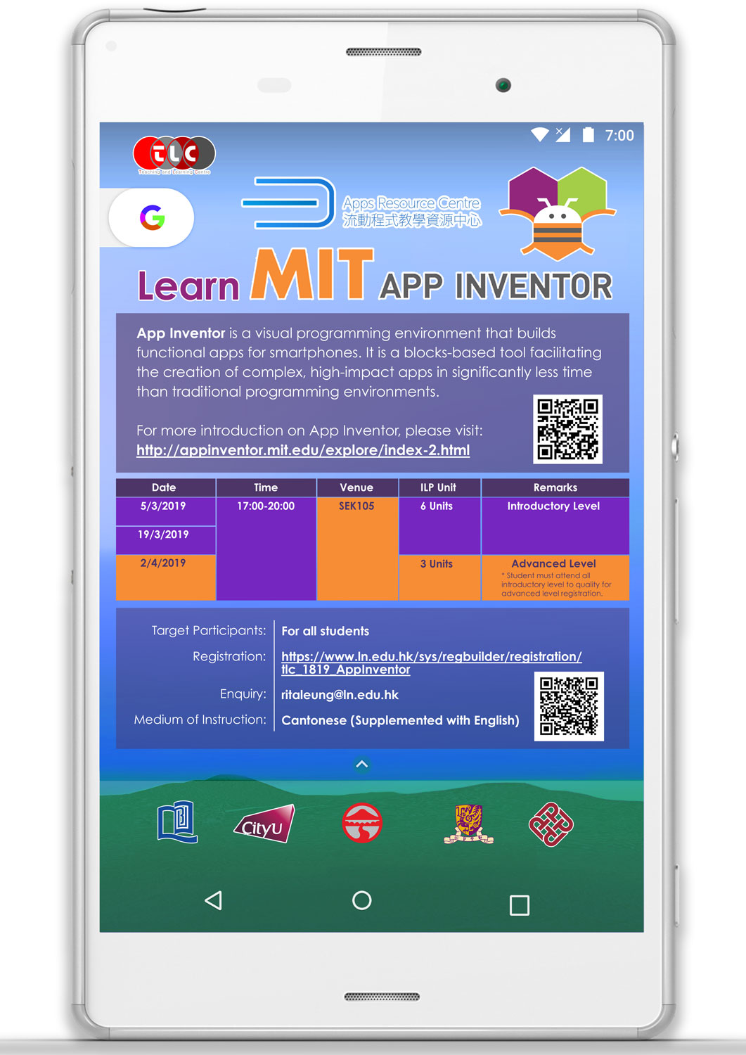 Learn MIT App Inventor Workshop (Session 3 – Advanced)