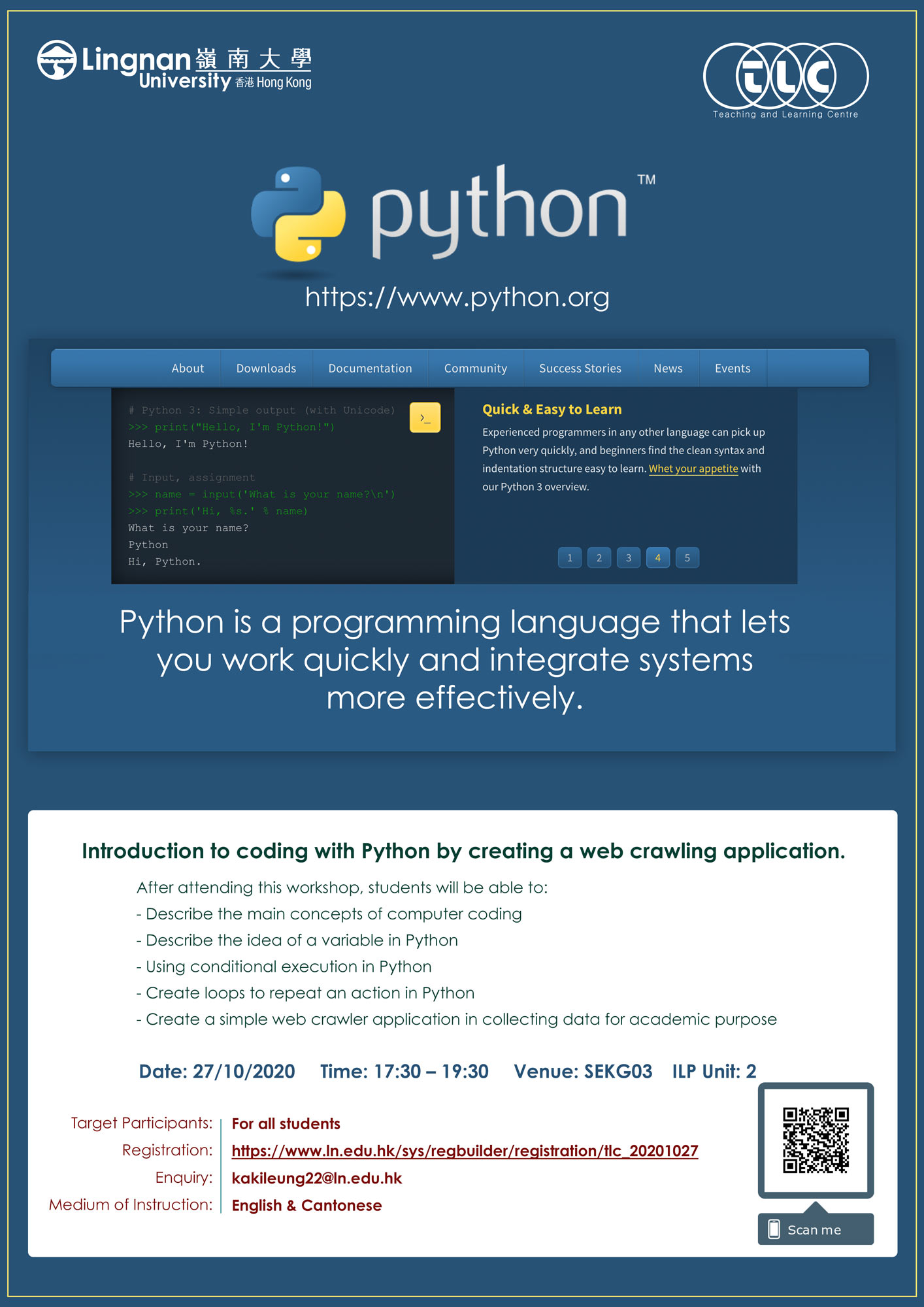 Introduction to Coding with Python by Creating a Web Crawling Application