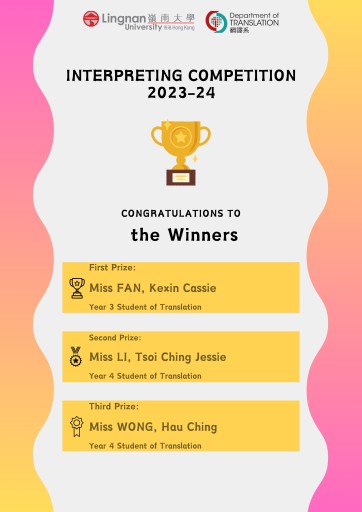 Unveiling Winners for the Translation and Interpreting Competition 2023-24