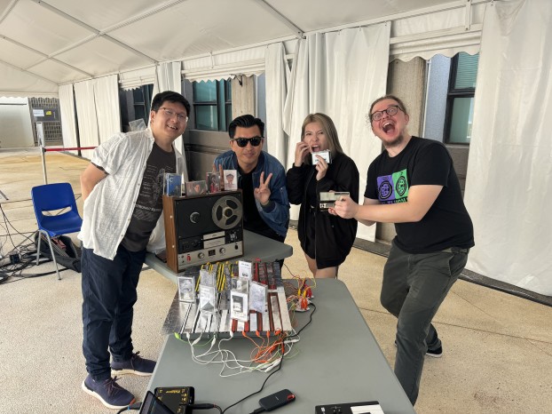 From left to right: Prof. IP Kim Ho, Johnny CHOI@Cassette, Carmen IP@Cassette, Dr. Enrico BERTELLI