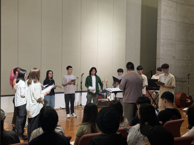 Students from Choral Ensemble sang energetically and beautifully under the instruction of Mr. Caleb Woo