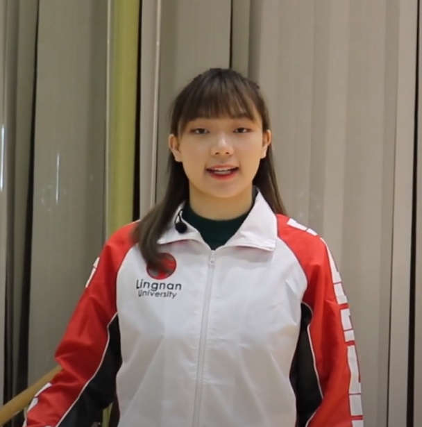 Leung Tsz Ying, GLA year-1 student, awardee of Lingnan University Entrance Scholarships for Elite Athletes