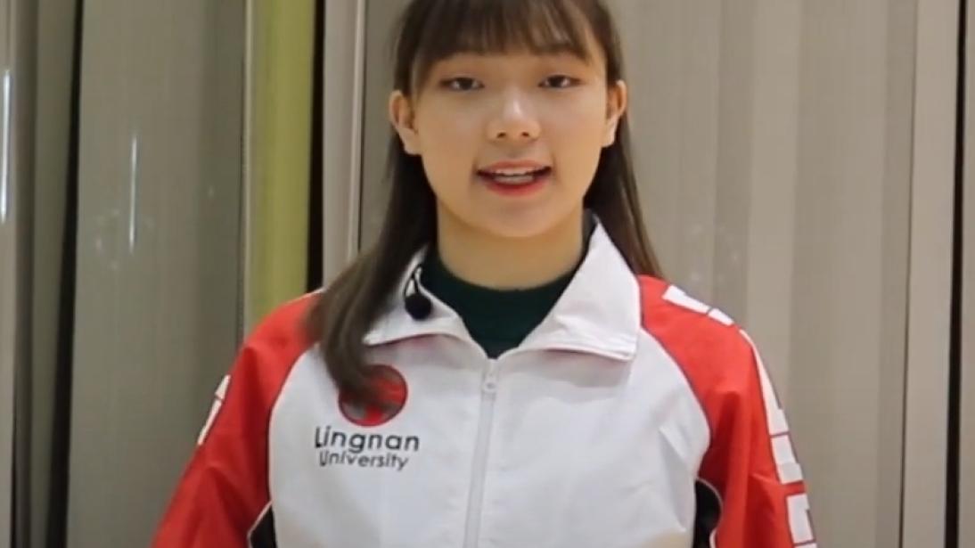 Leung Tsz Ying, GLA year-1 student, awardee of Lingnan University Entrance Scholarships for Elite Athletes