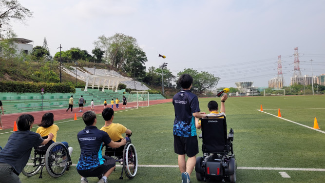 Student Teaching Assistant Programme for Athletics Class for Students with Physical Disabilities